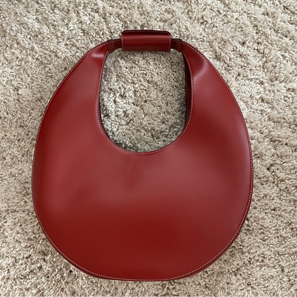 STAUD Large Moon Bag in Cognac - Includes Dust Bag - Picture 12 of 13